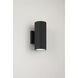 Plaza 100 LED 9.13 inch Black Outdoor Wall Mount